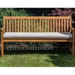 Beliani VIVARA L - Tuinbank - Lichte houtkleur/Beige - FSC® acaciahout