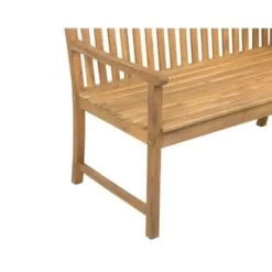 Beliani VIVARA L - Tuinbank - Lichte houtkleur/Beige - FSC® acaciahout