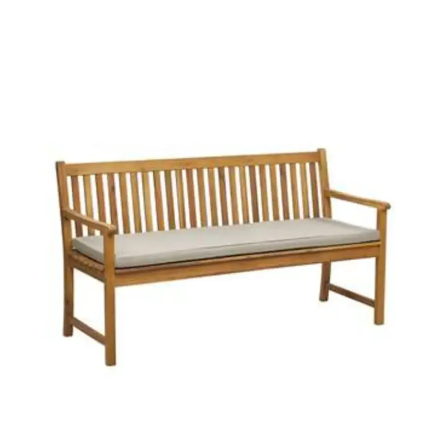 Beliani VIVARA L - Tuinbank - Lichte houtkleur/Beige - FSC® acaciahout