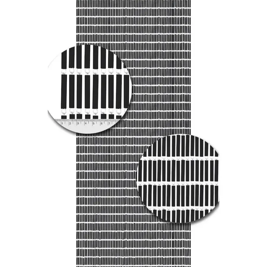 Vliegengordijnenexpert Vliegengordijn Hulzen Zwart 100 x 240 cm op