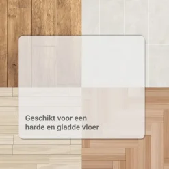 Floortex Vloerbeschermer - Antistatisch PVC - Harde vloer - 116x150 cm