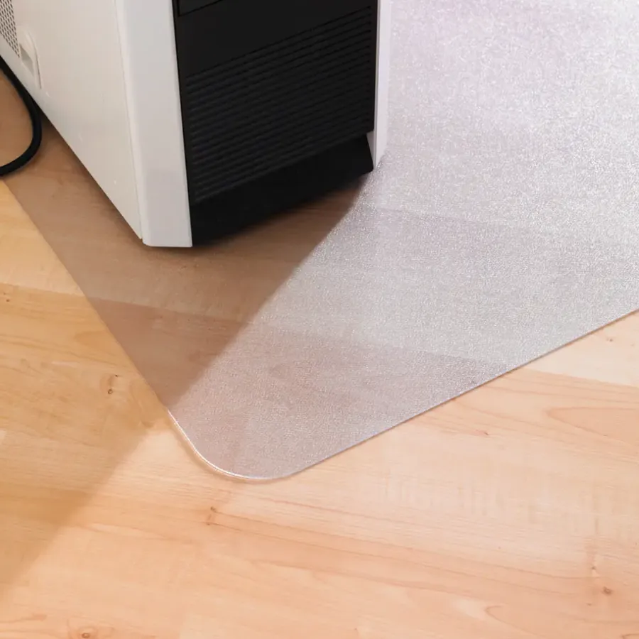 Vloerbescherming-Floortex Vloerbeschermer met uitsparing - Antistatisch PVC - Harde vloer - 90x120 cm