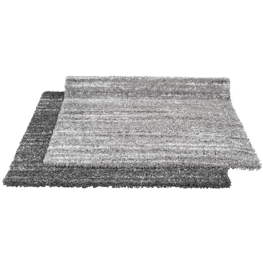 Vloerkleden|Hoogpolige Vloerkleden-Leen Bakker Vloerkleed Bahamas - donkergrijs - 160x230 cm