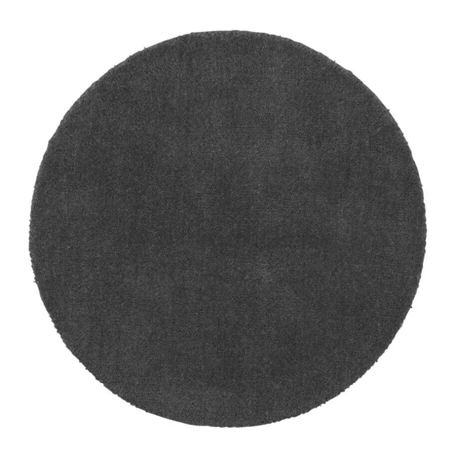 Vloerkleden Kinderkamer|Hoogpolige Vloerkleden-Leen Bakker Vloerkleed Colours - charcoal - Ø68 cm