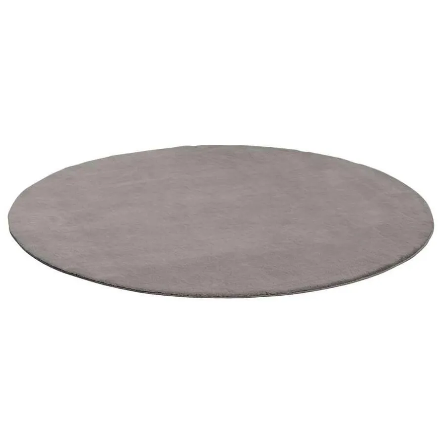 Vloerkleden|Laagpolige Vloerkleden-Leen Bakker Vloerkleed Lilly - grijs - Ø160 cm