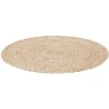 Vloerkleden|Jute Vloerkleden-Leen Bakker Vloerkleed Madras - naturel - Ø100 cm
