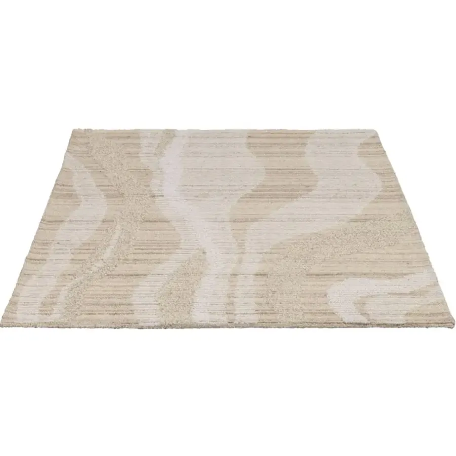 Vloerkleden|Laagpolige Vloerkleden-Leen Bakker Vloerkleed Mito - zand - 190x280 cm