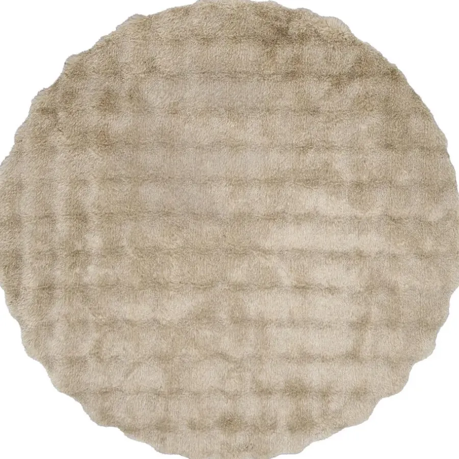 Leen Bakker Vloerkleed Oos - taupe - Ø120 cm