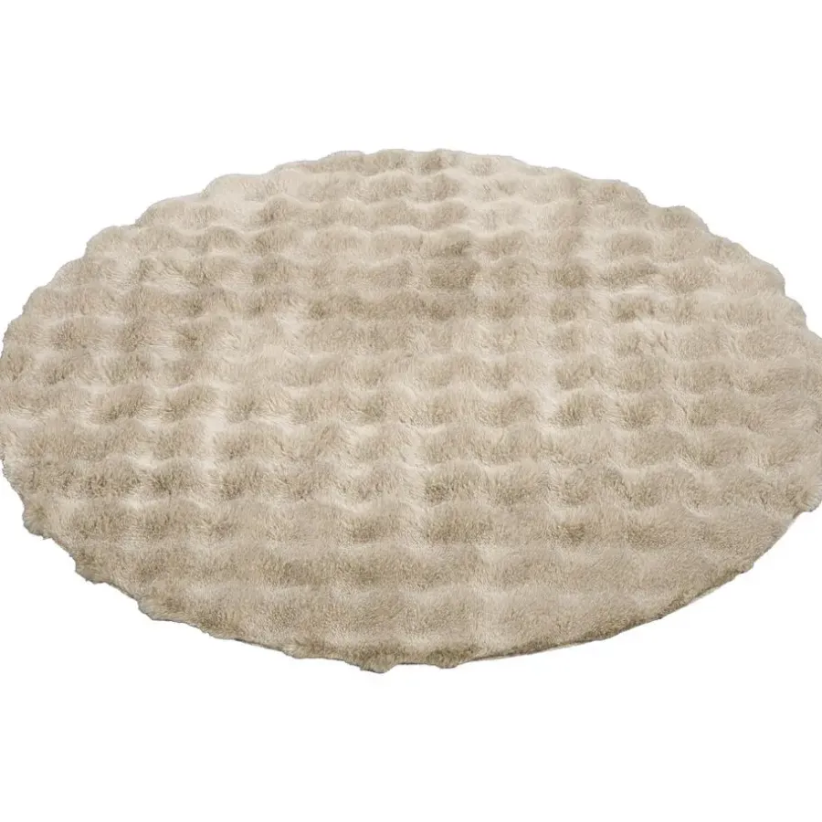 Leen Bakker Vloerkleed Oos - taupe - Ø120 cm