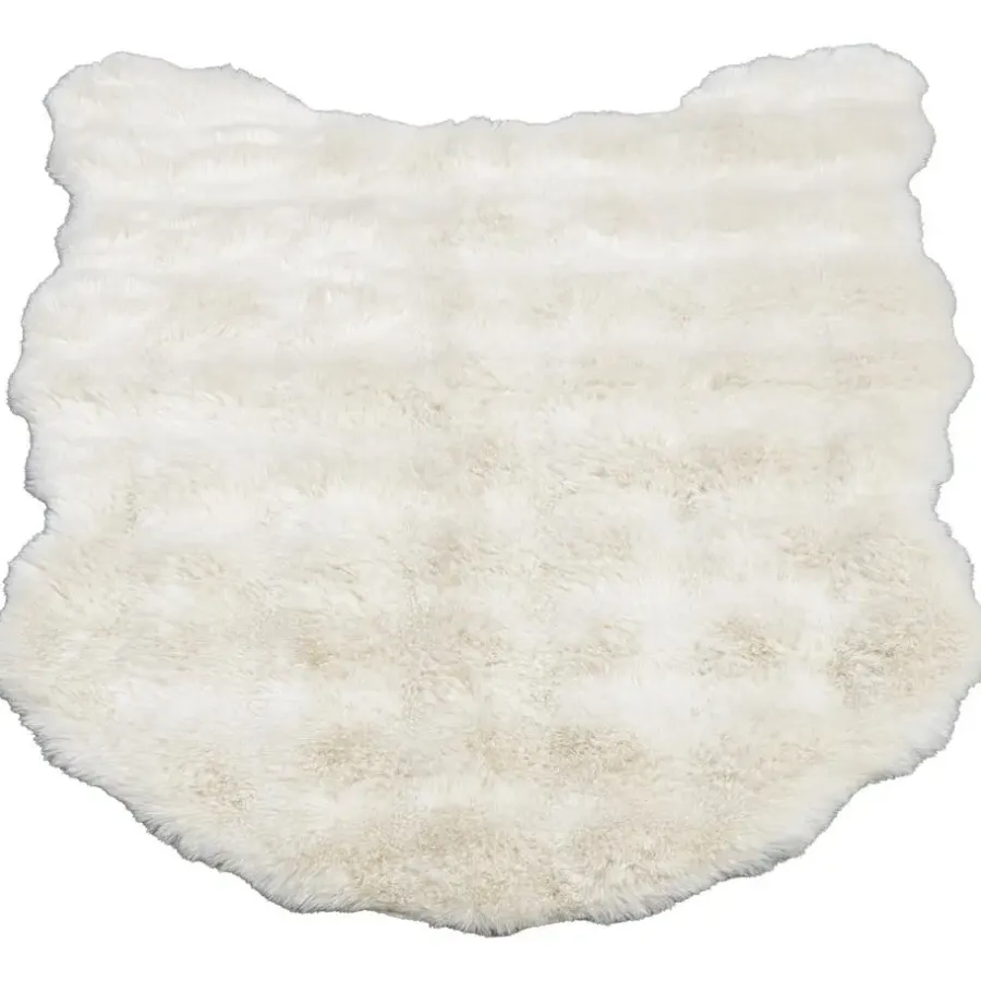 Hoogpolige Vloerkleden-Leen Bakker Vloerkleed Polar - crème - 60x90 cm