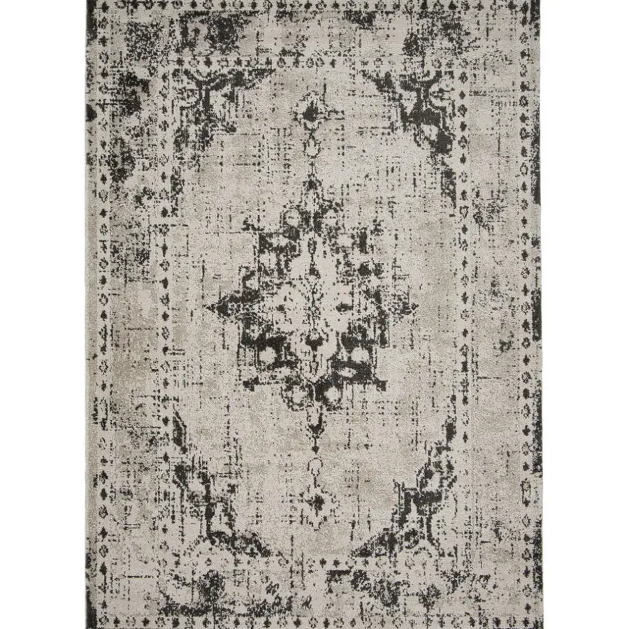 Leen Bakker Vloerkleed Urali - lichtgrijs/antraciet - 160x230 cm