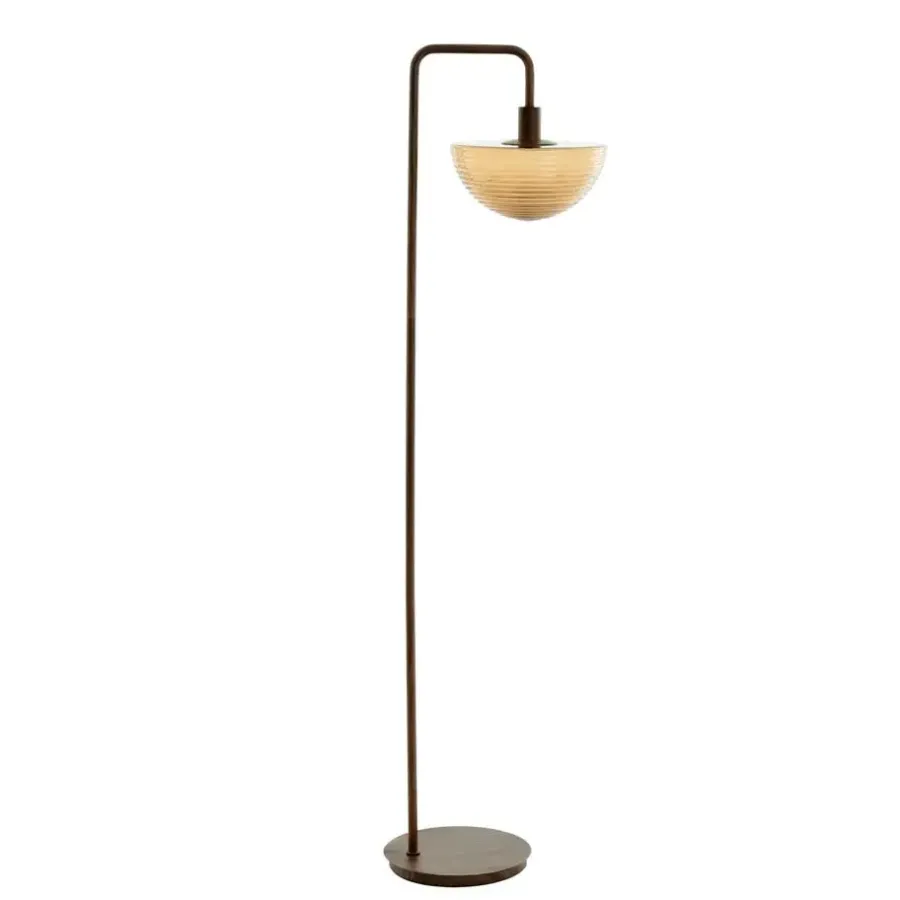 Staande Lampen-Light & Living Vloerlamp Baylie - Bruin - 43x30x165cm