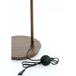 Staande Lampen-Light & Living Vloerlamp Baylie - Bruin - 43x30x165cm