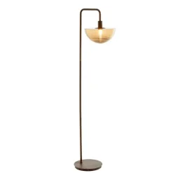 Staande Lampen-Light & Living Vloerlamp Baylie - Bruin - 43x30x165cm