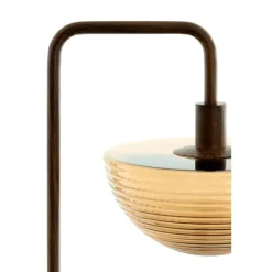 Staande Lampen-Light & Living Vloerlamp Baylie - Bruin - 43x30x165cm