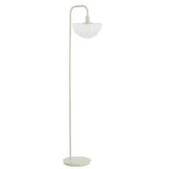 Staande Lampen-Light & Living Vloerlamp Baylie - Mat crème - 43x30x165cm