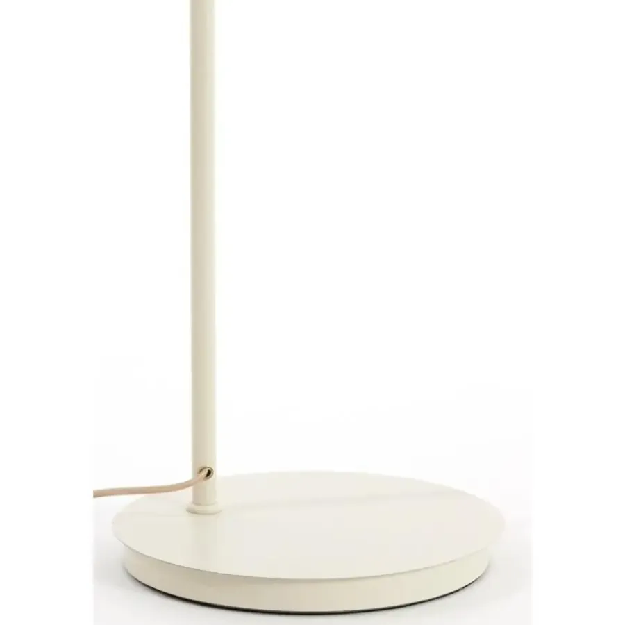 Staande Lampen-Light & Living Vloerlamp Baylie - Mat crème - 43x30x165cm