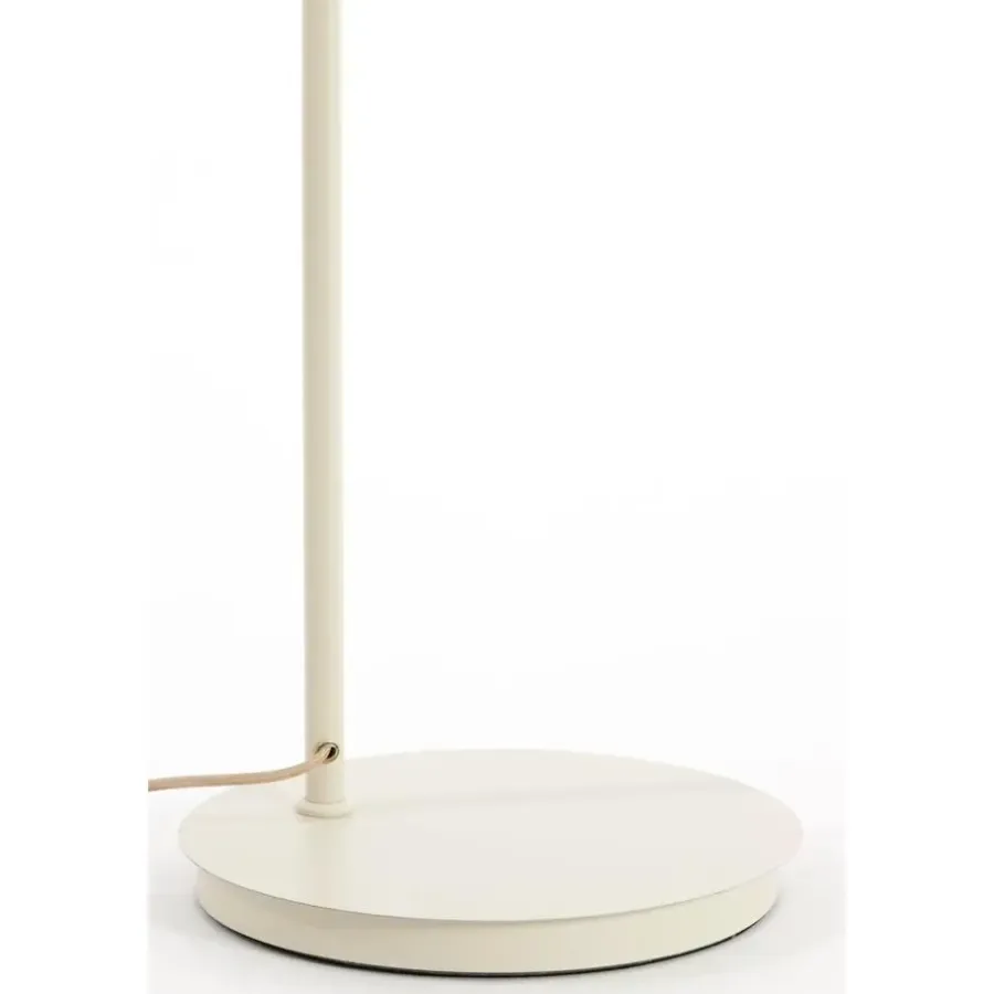 Staande Lampen-Light & Living Vloerlamp Baylie - Mat crème - 43x30x165cm