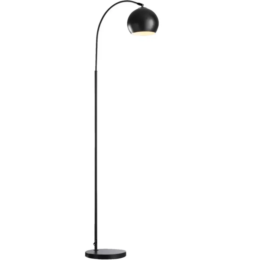 Leen Bakker Vloerlamp Dina - zwart - 148 x 24 cm