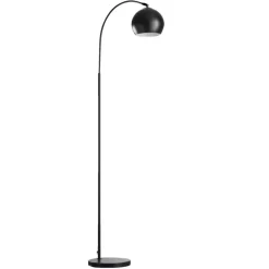 Leen Bakker Vloerlamp Dina - zwart - 148 x 24 cm