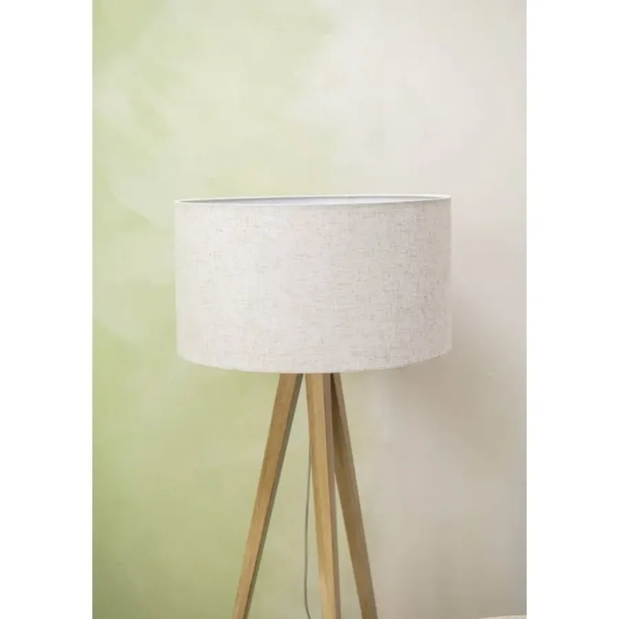 Leen Bakker Vloerlamp Gaia - naturel - Ø50x150 cm