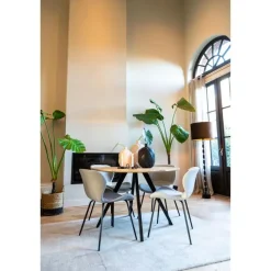 Light & Living Vloerlamp Gitaya - Zwart - Ø18cm
