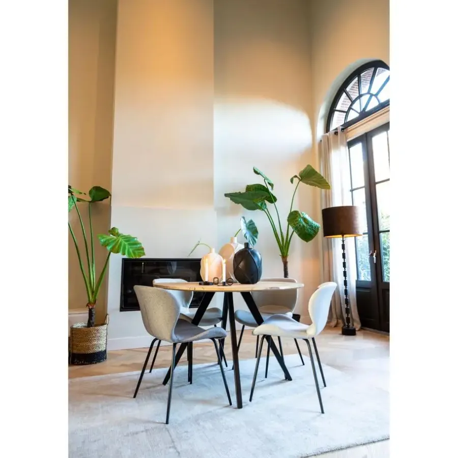 Light & Living Vloerlamp Gitaya - Zwart - Ø18cm