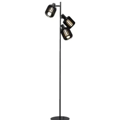 Staande Lampen-Leen Bakker Vloerlamp Janet - zwart - Ø35 x 160 cm