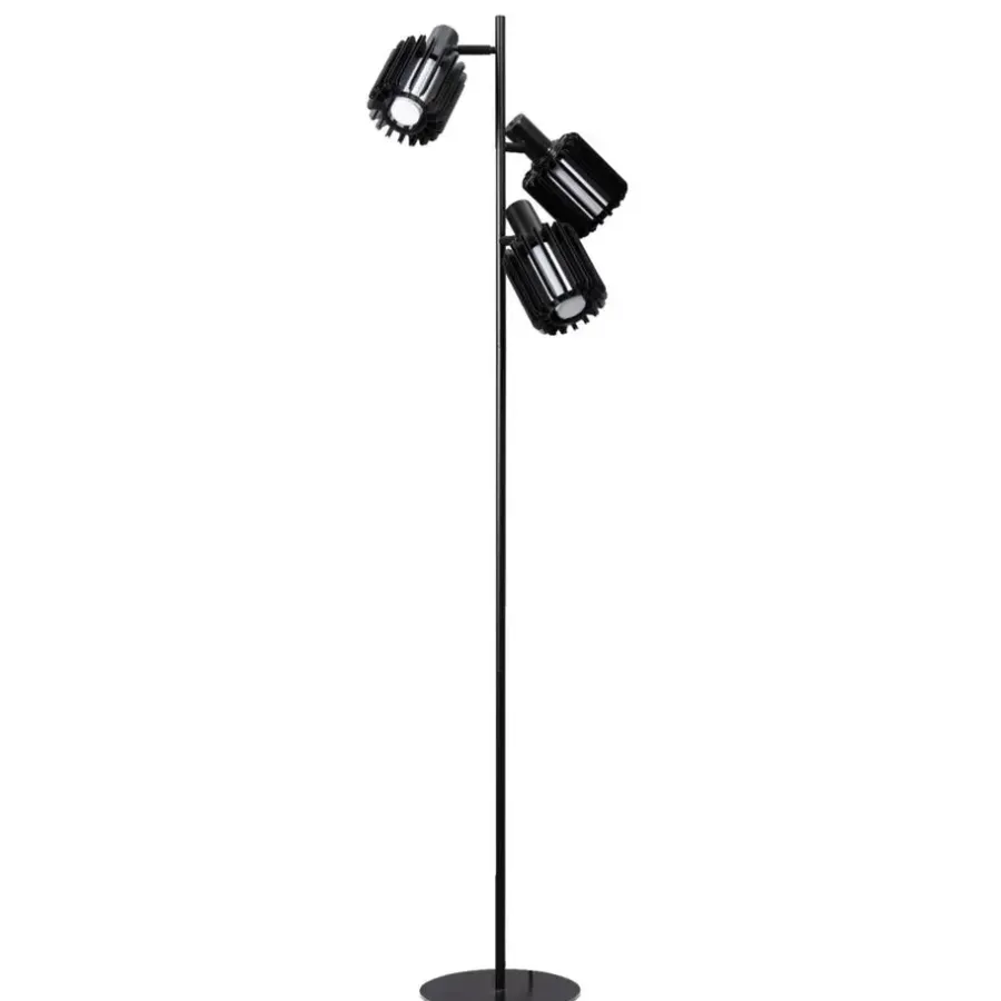 Staande Lampen-Leen Bakker Vloerlamp Janet - zwart - Ø35 x 160 cm