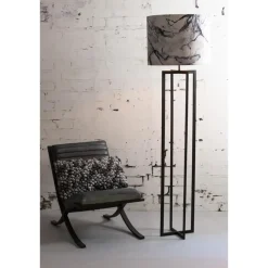 Light & Living Vloerlamp Mace - Zwart - 30x30x140cm