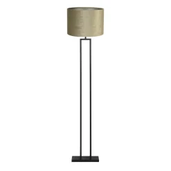 Light & Living Vloerlamp Shiva/Gemstone - Zwart/Brons - Ø40x170cm