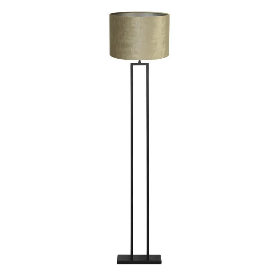 Light & Living Vloerlamp Shiva/Gemstone - Zwart/Brons - Ø40x170cm