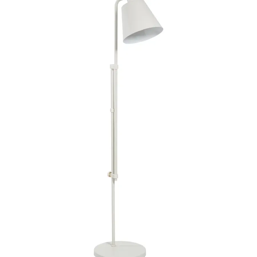Leen Bakker Vloerlamp Xemm - beige metaal - E27 - 110x30xØ25 cm
