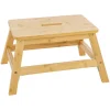 Krukjes-5five Voetenbankje/krukje - bamboe - 47 x 33 x 25 cm - max 150 kilo