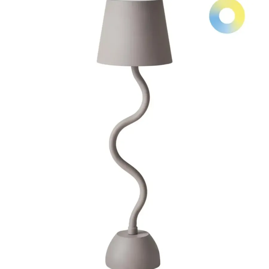 Tafellampen-Leen Bakker VOUGA - Tafellamp - Beige - Aluminium/IJzer