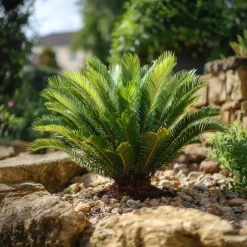 Bomen|Planten-Plant in a Box Vredespalm - Set van 2 - Cycas revoluta - Hoogte 45-60cm - ⌀15cm