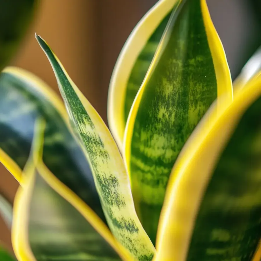 Plant in a Box Vrouwentong - Set van 3 - Sansevieria 'Futura Superba' - Hoogte 35-40cm - ⌀12cm