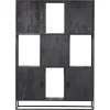 Giga Meubel Wandkast 5-deurs - Zwart Mangohout - 150x40x210 - Jenny