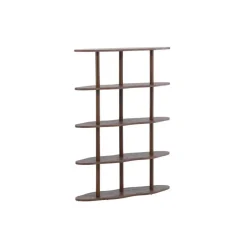 Fjôrd Wandkast Donkerbruin - 105x30x140cm - Moln