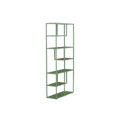 Wandkasten-Fjôrd Wandkast Groen Staal - 85x35x190cm - Staal