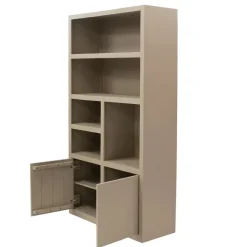 Wandkasten-Giga Meubel Wandkast Hardhout Beige - 120x45x220cm - Xander