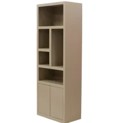 Wandkasten-Giga Meubel Wandkast Hardhout Beige - 80x45x220cm - Xander