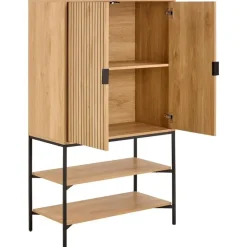 Giga Living Wandkast Naturel Eikenlook - 80x40x140cm - Juna