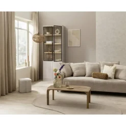 Wandkasten-Leen Bakker Wandkast Virgil - zand - 220x80x40 cm