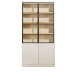 Leen Bakker Wandkast Virgil - zand - 220x110x40 cm