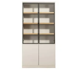 Leen Bakker Wandkast Virgil - zand - 220x110x40 cm