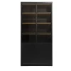 Leen Bakker Wandkast Virgil - zwart - 220x110x40 cm