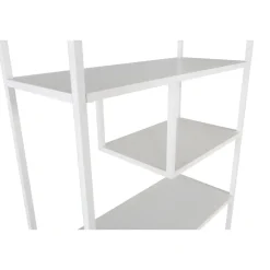 Fjôrd Wandkast Wit Staal - 85x35x190cm - Staal