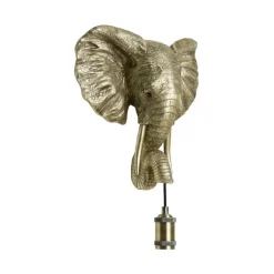 Light & Living Wandlamp Elephant - Goud - 35x13x36cm