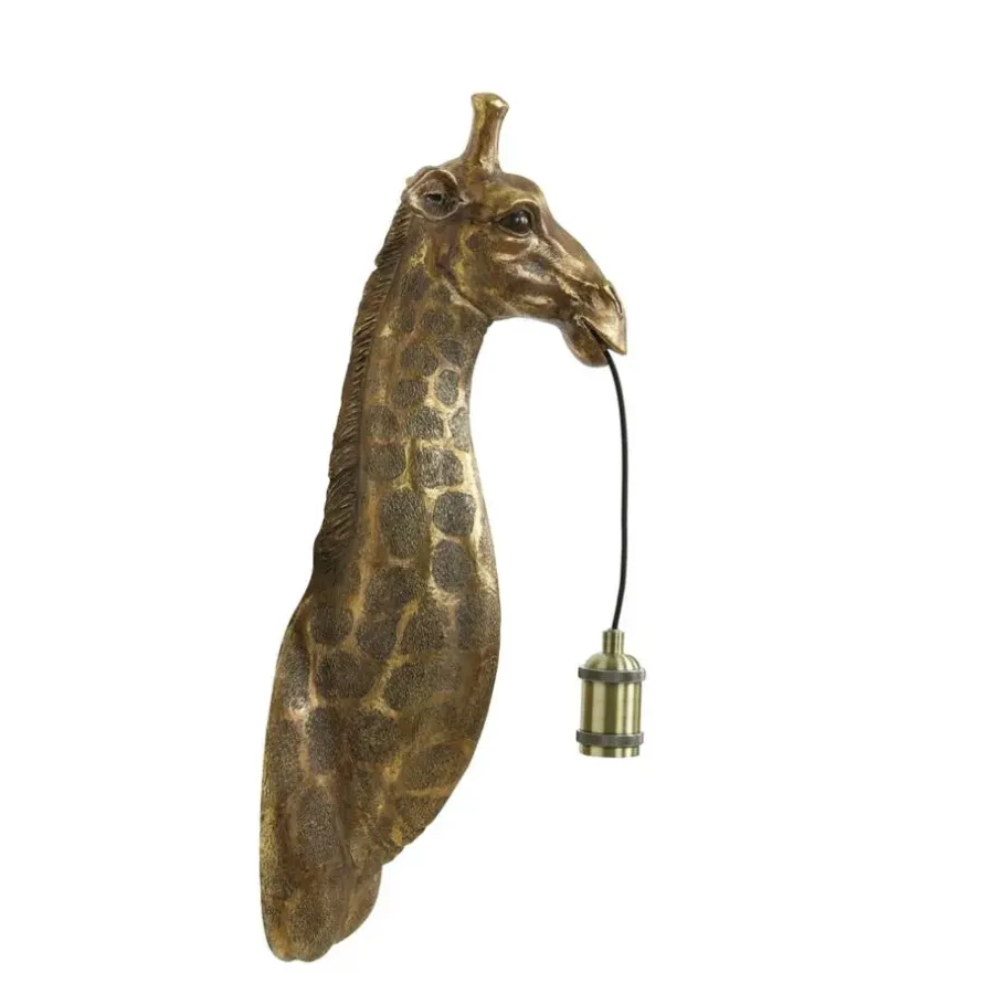 Light & Living Wandlamp Giraffe - Antiek Brons - 20.5x19x61cm
